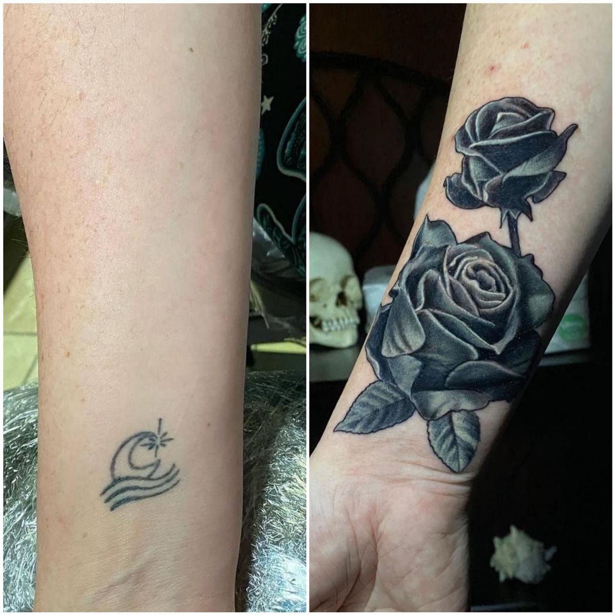 CoverUps  CHRIS COSMOS TATTOO STUDIO LIMASSOL CYPRUS