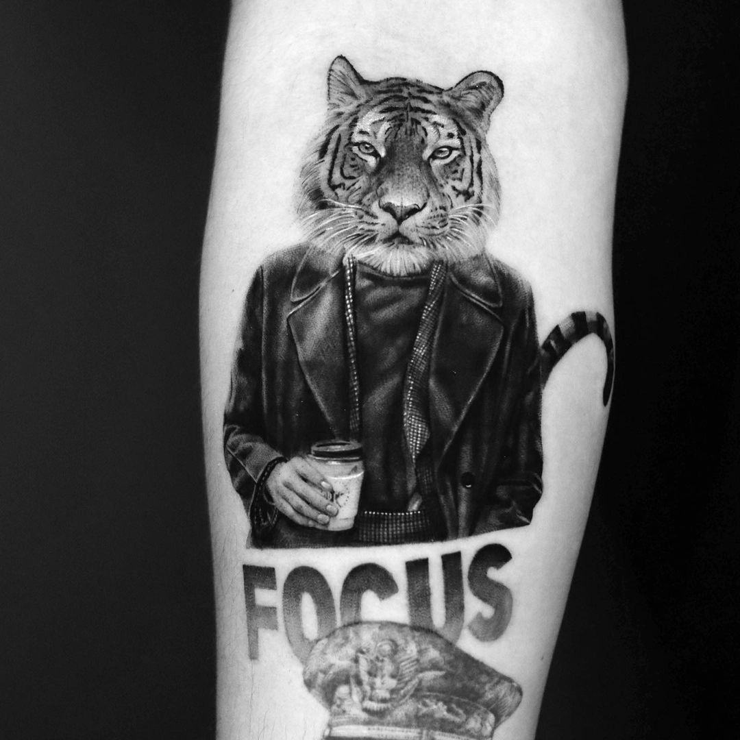 EunB Cool Cat Tattoo