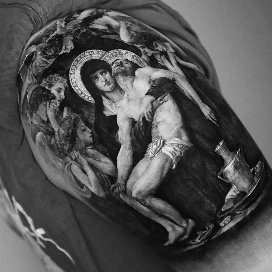 Mary & Jesus Tattoo - EunB Korean Tattooer