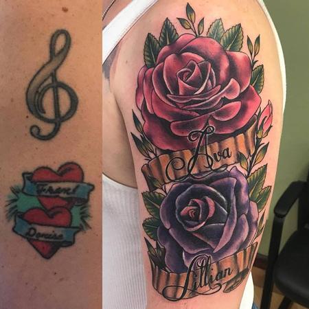 Tattoos - Rose Cover Up by Chad Pelland - 134220