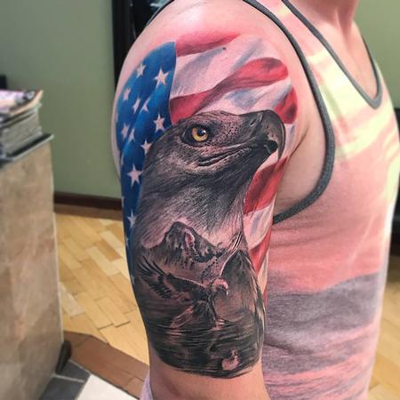 Tattoos - Eagle/Flag by Chad Pelland - 134314