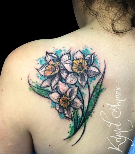 Tattoos - Narcissus flowers - 128448