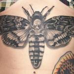 Tattoos - Black and Grey Moth  - 104723