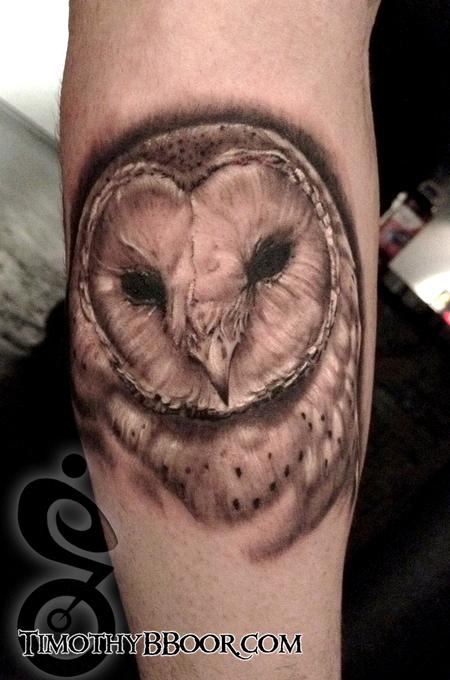 Tattoos - Owl Part of an animal sleeve - 71061
