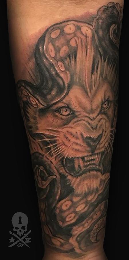 Tattoos - tentacle lion - 132803