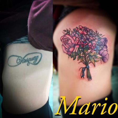 Tattoos - Bouquet Cover Up - 137245