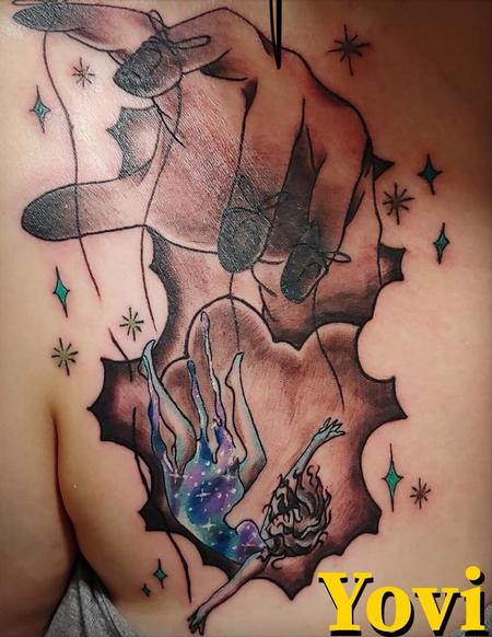 Tattoos - Girl held by strings - 136055