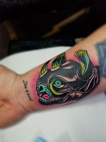 Tattoos - Traditional Rhino Head - 134511