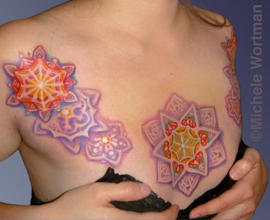 Michele Wortman - Sarah  purple mandala chest piece