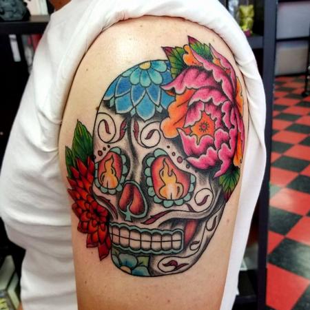 Sugar Skull Tattoo Design Thumbnail