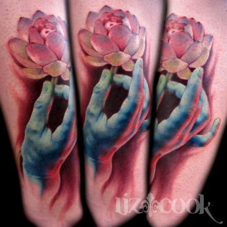 Tattoos - Hand and Lotus Tattoo - 60323