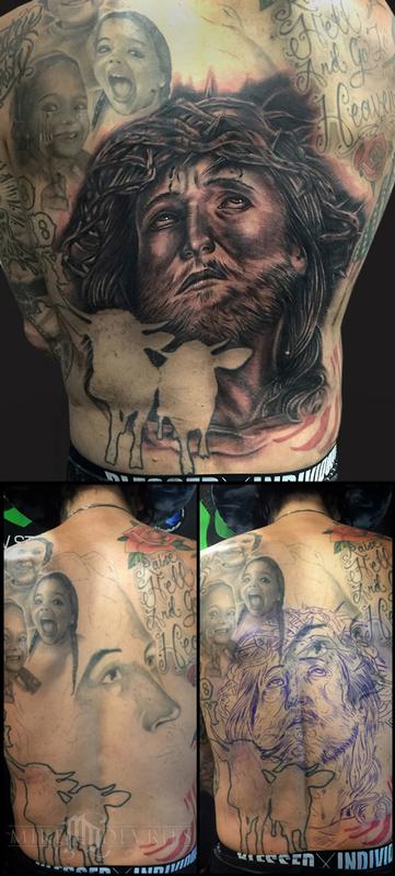 Yelawolf tattoos back
