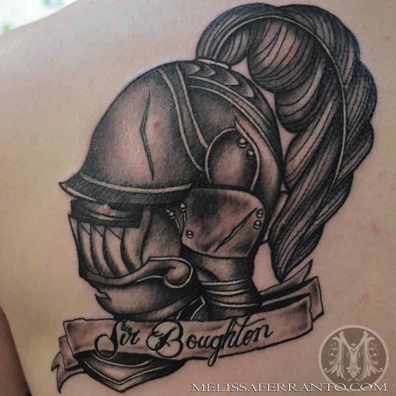 Knight Helmet Tattoo Designs