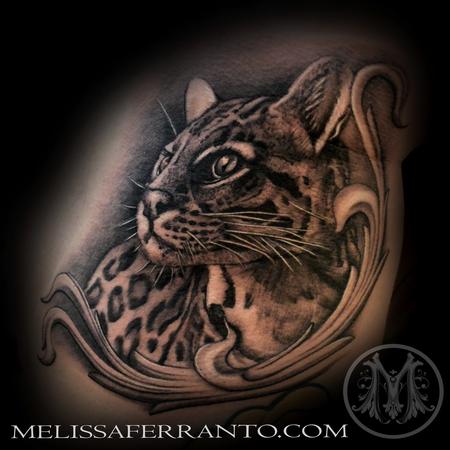 Tattoos - OCELOT PORTRAIT TATTOO - 112414