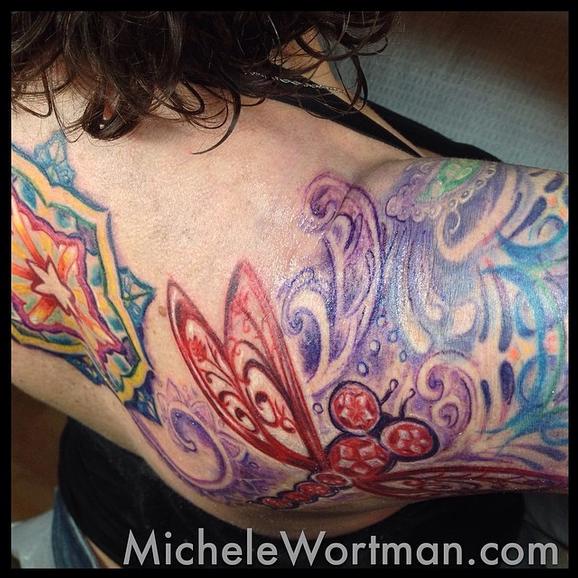 Michele Wortman - Dawns Jewel toned Filagree and mandala