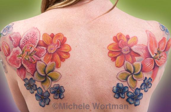 Michele Wortman - Floral back set