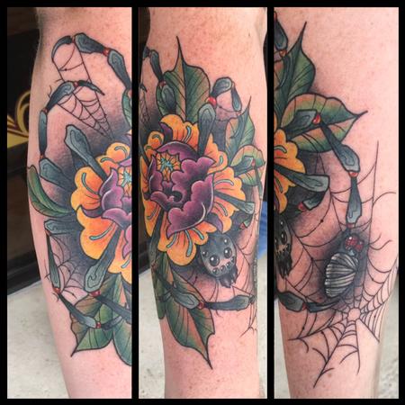 Tattoos - Spider Peony - 134964