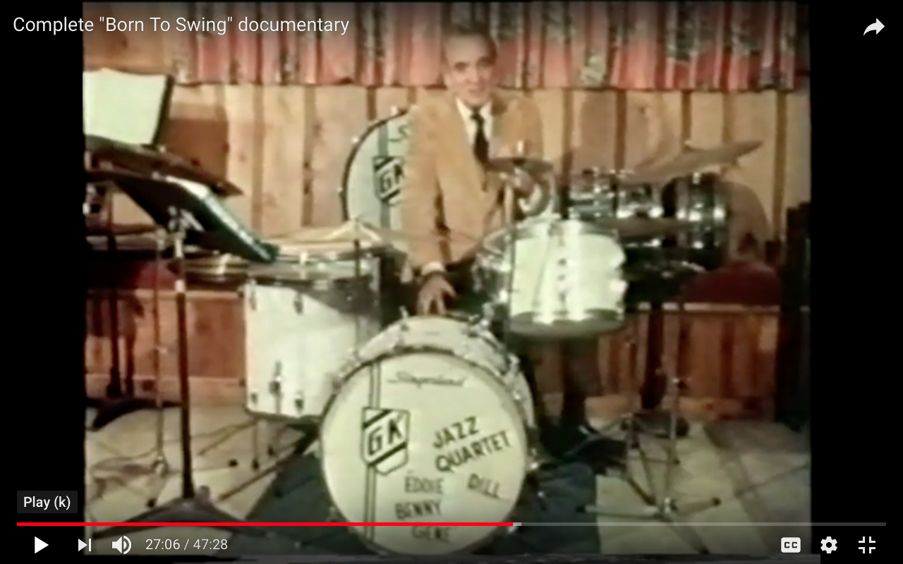 Gene Krupa's drums, Gene Krupa, Music memorabilia, famous jazz drummers, vintage drums, famous vintage drums 