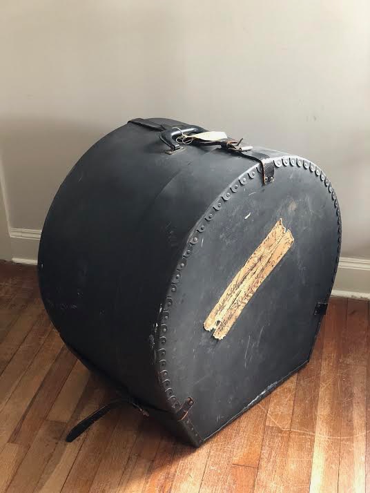 Gene Krupa's drums, Gene Krupa's bass drum, Benny Goodman, Gene Krupa's last bass drum, famous drummers, vintage drums, music memorabilia, collectible instruments