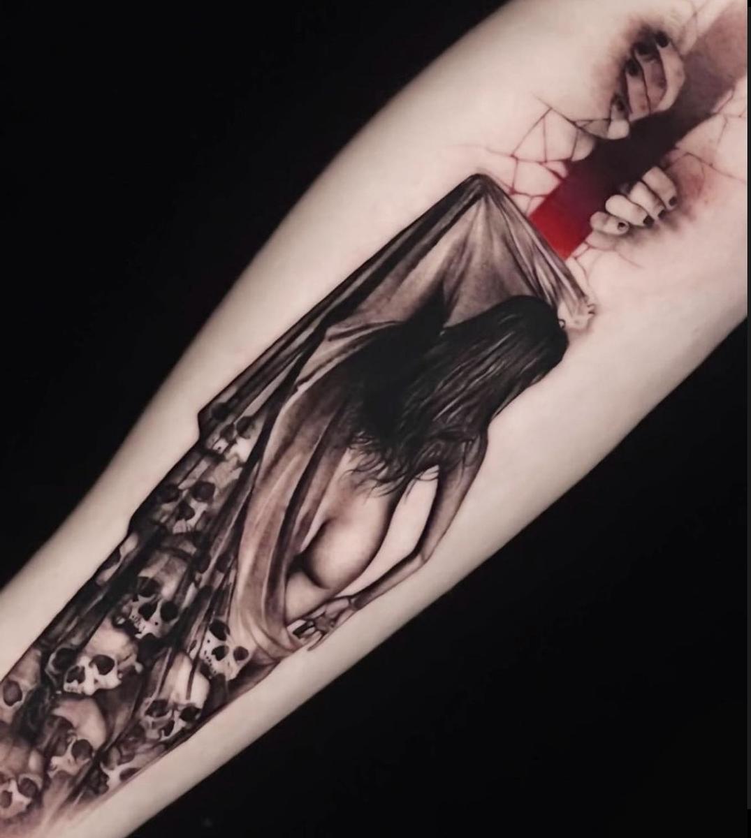 Death Abstract Tattoo by Gado Tattoo