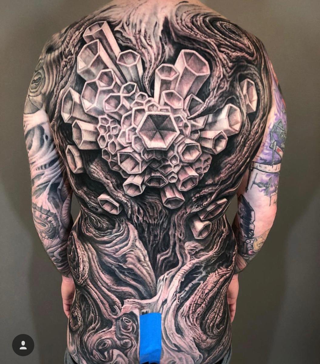 Guy Aitchison and Chris Hall Backpiece Tattoo