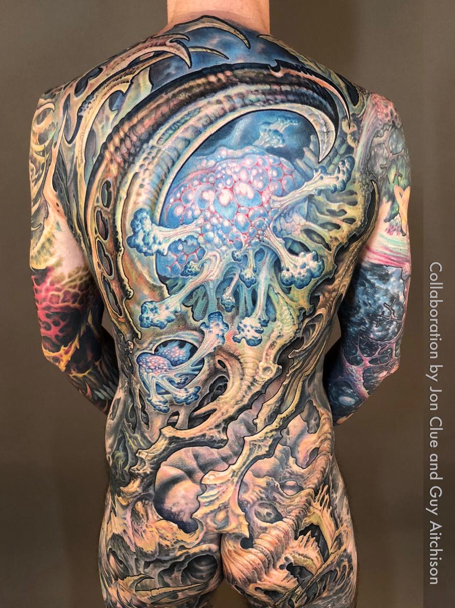 Jon Clue Backpiece Colloboration Tattoo