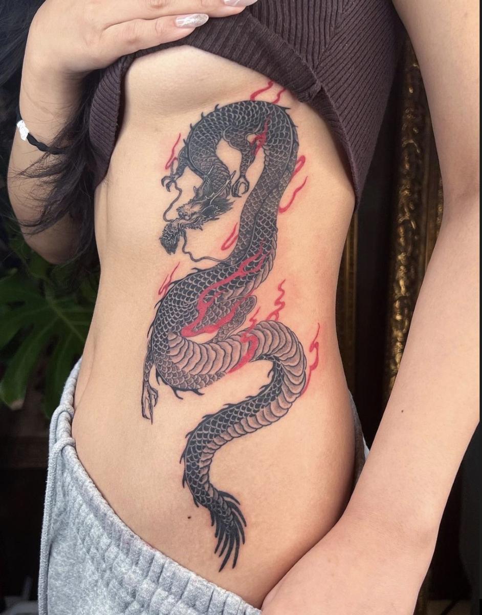 40 Amazing Red Dragon Tattoo Design Ideas 2023 Updated  Saved Tattoo