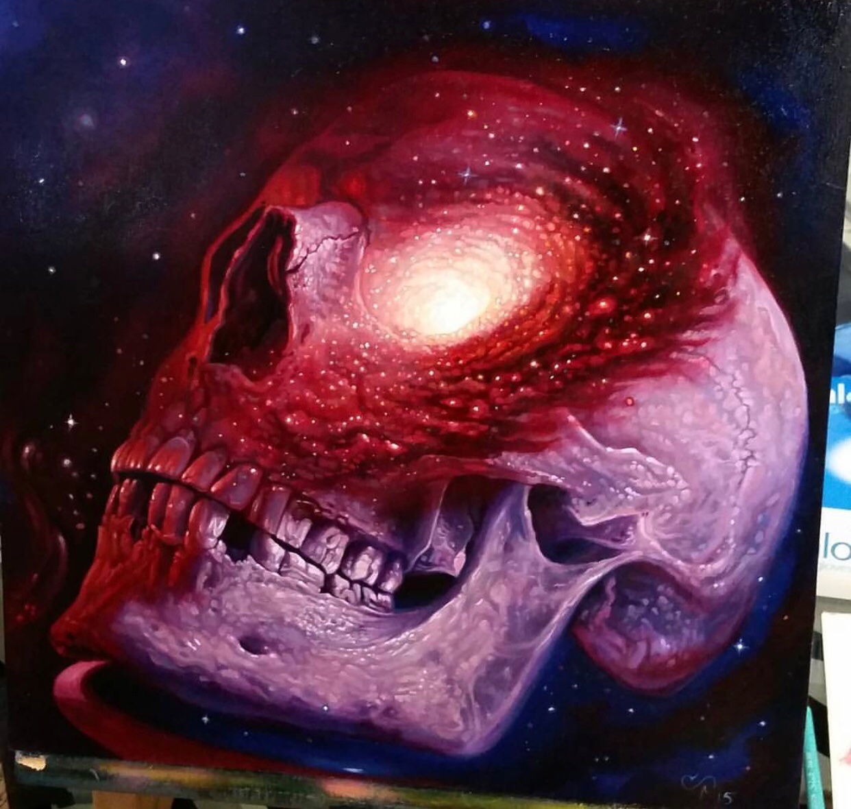 Universal Skull Oil Painting