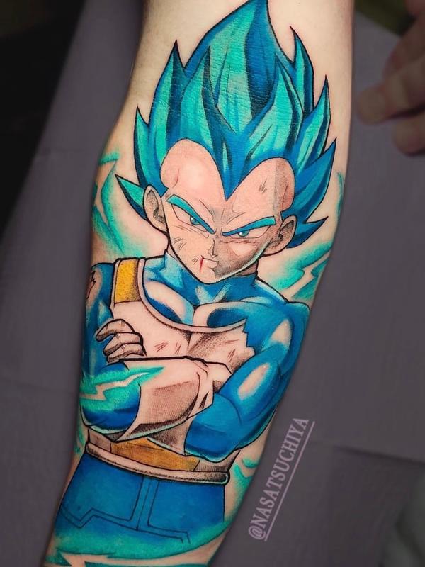 Vegeta tattoo by Victor Zetall