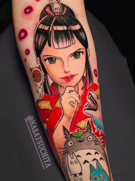 Lady Eboshi Tattoo Design Thumbnail