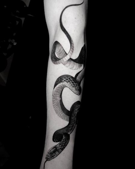 Guest Artists - Snake tattoo