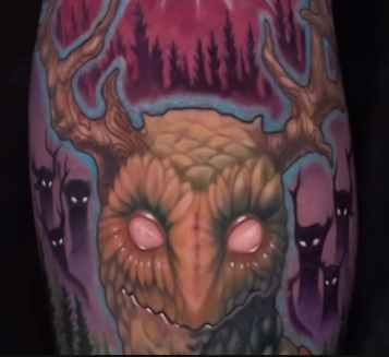 Tattoos - Owl with Antlers - 145181