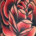 Tattoos - rose traditinal old school - 100483