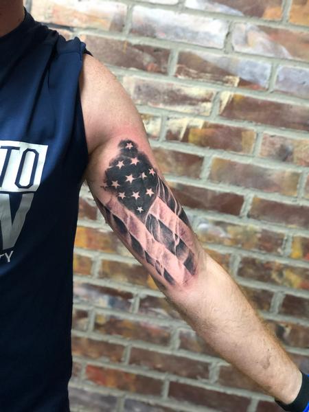 Patriotic American Flag Tattoo Ideas  Tattoo Glee