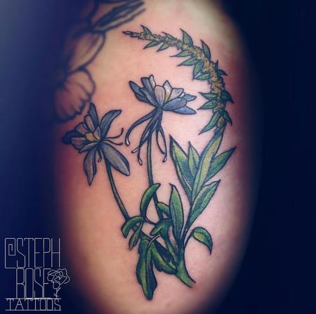 Tattoos - Color Flowers - 139698