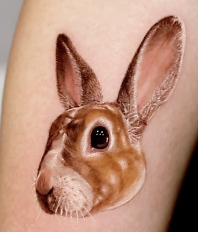 Rabbit Love by Hyeonhwa Kim Dokhwa: TattooNOW Rabbit Love by Hyeonhwa Kim Dokhwa: TattooNOW