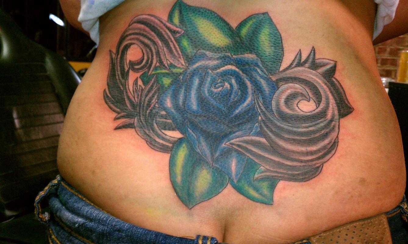 flower low back tattoo cover up by doristattoo on DeviantArt