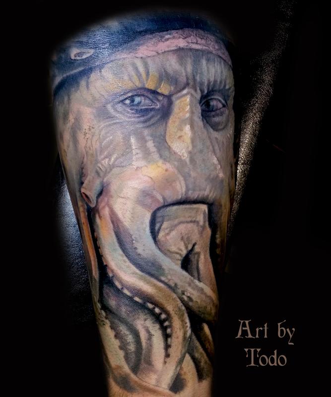 Tattoos by Krzysztof Sawicki  Davy Jones  Facebook