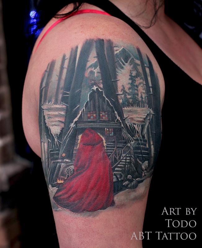 Tattoo uploaded by JenTheRipper  Little Red Riding Hood tattoo  TeneileNapoli littleredridinghoodtattoos  Tattoodo