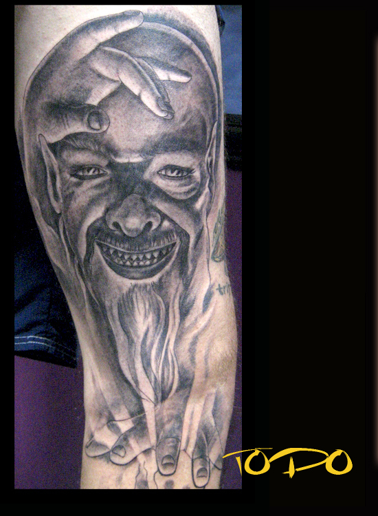 Puppet master and puppet tattoos
