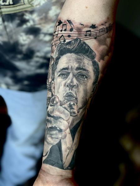 50 Johnny Cash Tattoo Designs For Men  Musician Ink Ideas