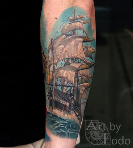 Tattoos - Clipper Ship - 123514