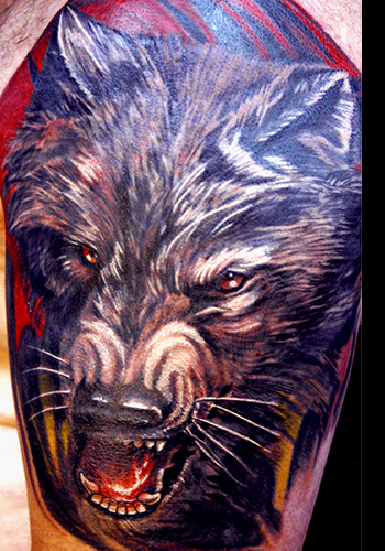Tattoos - Wolf - 33202