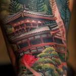 Tattoos - Buddhist Scene - 123463