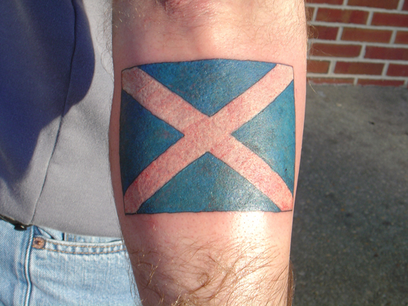 Scottish Flag One Of Two By Joe Smith TattooNOW scottish-flag-one-of-two-by-joe-smith-tattoonow