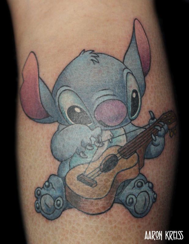 Watercolour stitch tattoo by Alex  Another cute stitch tattoo  This  time its a watercolour one by our talented artist Alex Let us know what  you think below Proudly sponsored by
