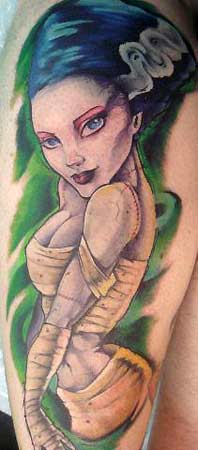 Tattoos - Bride of Frankenstien's Monster - 30817