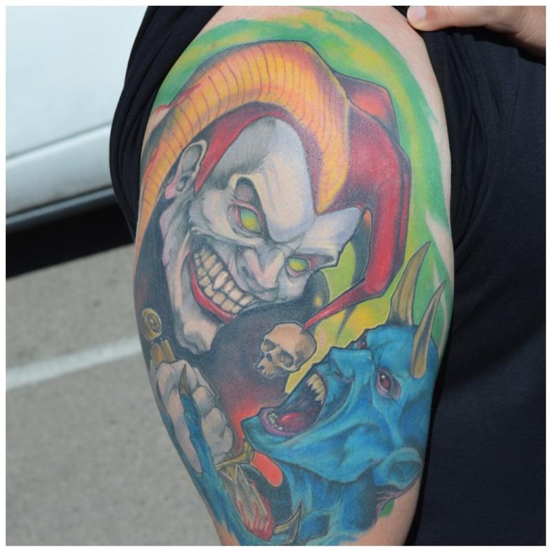 Joker v devil by Kelly Gormley: TattooNOW Joker v devil by Kelly Gormley: TattooNOW