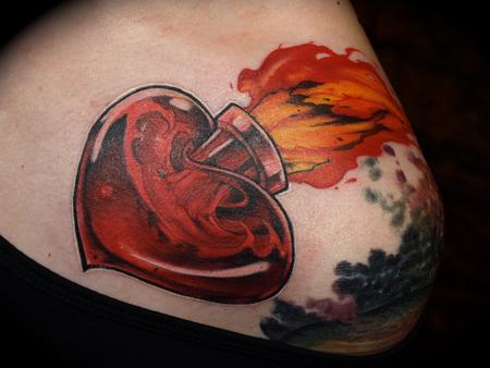 Tattoos - molatov heart - 62402