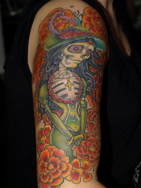 Tattoos - day of dead girl - 62500